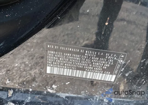 2019 Volkswagen Jetta 1.4T R-Line/1.4T S/1.4T Se из США, поврежденный, VIN 3VWCB7BU4KM251701